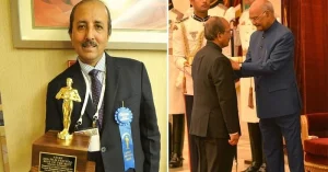 getting felicitated
